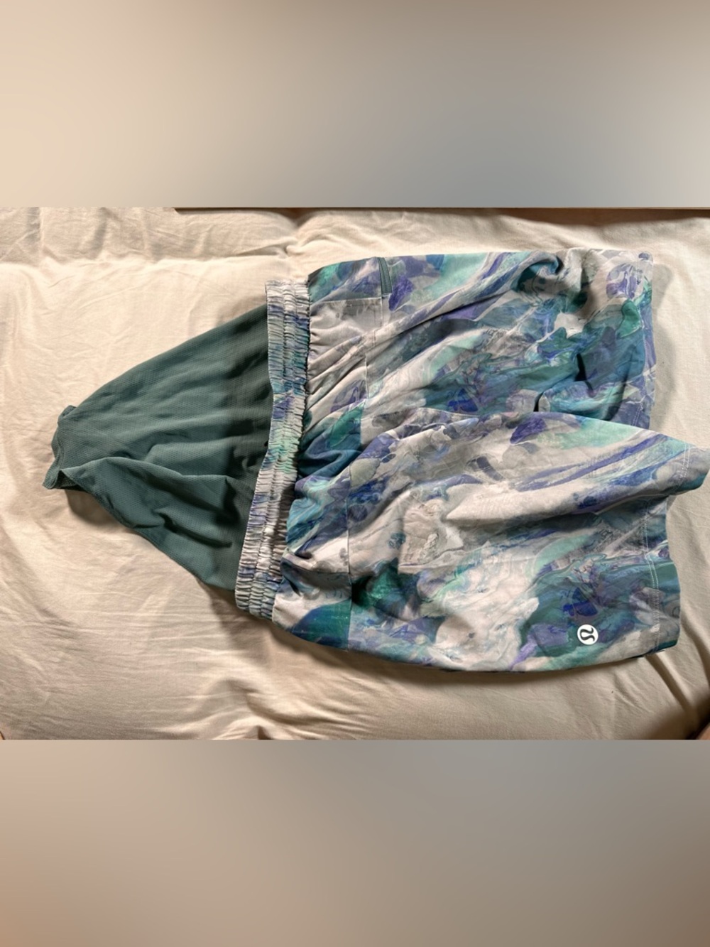Lululemon Athletica Men’s Swimming Trunks Paint Swirl Small 5” Pre Owned - Picture 11 of 15